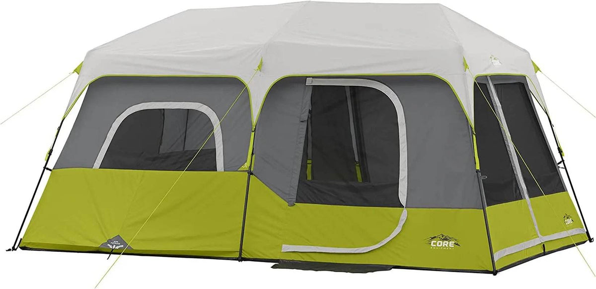Family Camping Tent – 9 Person, Green - Creatique