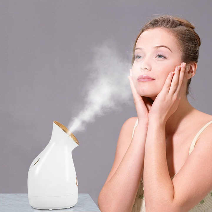 Nano ionic facial steamer for deep pore cleansing and hydrating skin treatment