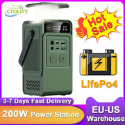 200W Portable Power Station - 192Wh Lifepo4 Battery, 60000mAh Emergency Charger with USB & Type-C Ports for Camping and Outdoor Adventures - Creatique