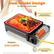 Compact Portable Butane Camping Grill - Perfect for Camping, Traveling & Trekking! - Creatique