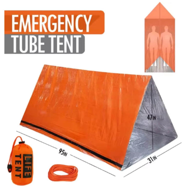 2-Person Waterproof Emergency Tent - Ideal for Camping, Travel, and Outdoor Adventures - Creatique