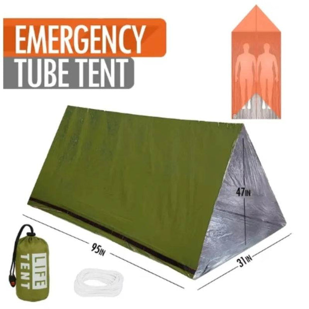 2-Person Waterproof Emergency Tent - Ideal for Camping, Travel, and Outdoor Adventures - Creatique