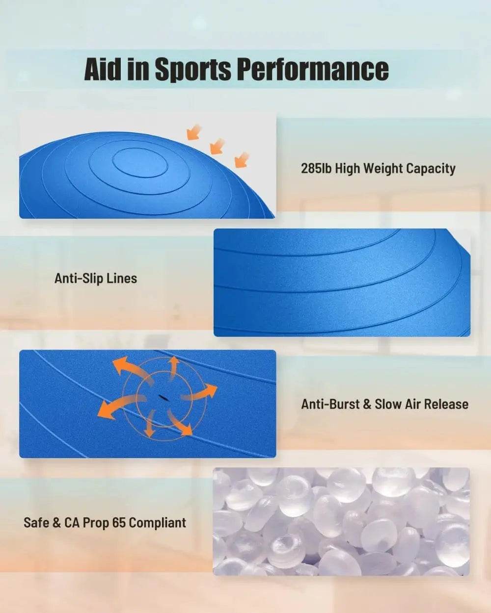 Core Strength Stability Yoga Ball - Creatique