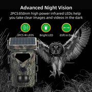 High-Performance 20MP Hunting Game Camera with 1080P HD Video, 0.3S Trigger Speed, and Night Vision – Perfect for Outdoor Adventures! - Creatique