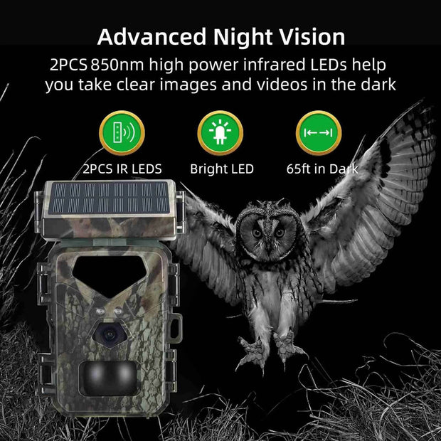 High-Performance 20MP Hunting Game Camera with 1080P HD Video, 0.3S Trigger Speed, and Night Vision – Perfect for Outdoor Adventures! - Creatique
