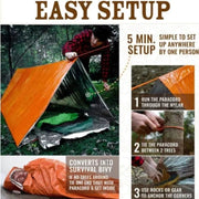 2-Person Waterproof Emergency Tent - Ideal for Camping, Travel, and Outdoor Adventures - Creatique