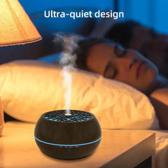 Transform Your Space: Smart 550ml Essential Oil Diffuser with Soundwave Technology, Remote Control, 7 LED Colors & Auto Timer for Ultimate Home Aromatherapy - Creatique
