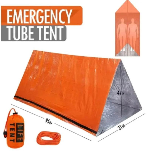 2-Person Waterproof Emergency Tent - Ideal for Camping, Travel, and Outdoor Adventures - Creatique