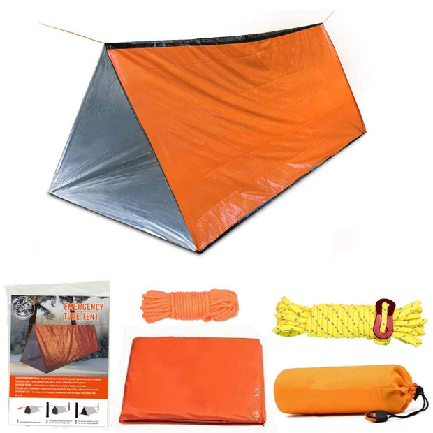2-Person Waterproof Emergency Tent - Ideal for Camping, Travel, and Outdoor Adventures - Creatique