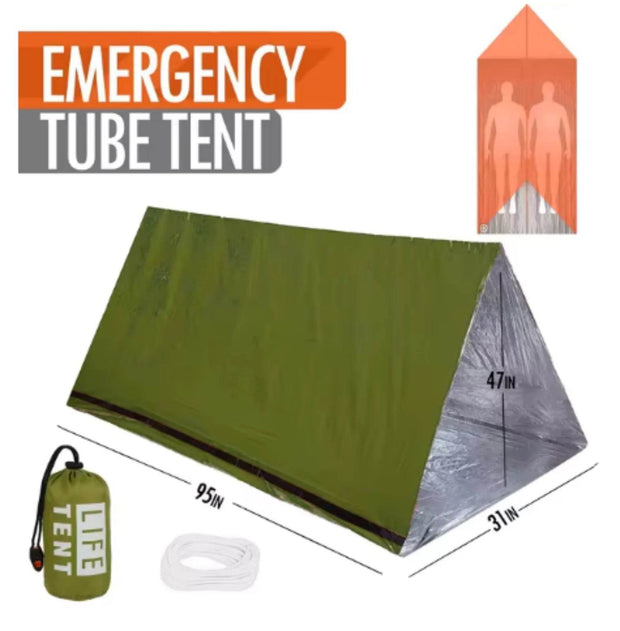 2-Person Waterproof Emergency Tent - Ideal for Camping, Travel, and Outdoor Adventures - Creatique
