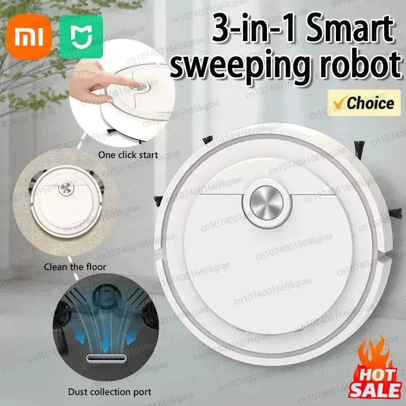 Xiaomi Smart Sweeping Robot 3-In-1 Smart Cleaner Household Rechargeable Fully Automatic Vacuum Cleaner 6000Pa Suction Pet Hair - Creatique