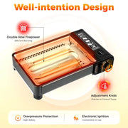 Compact Portable Butane Camping Grill - Perfect for Camping, Traveling & Trekking! - Creatique
