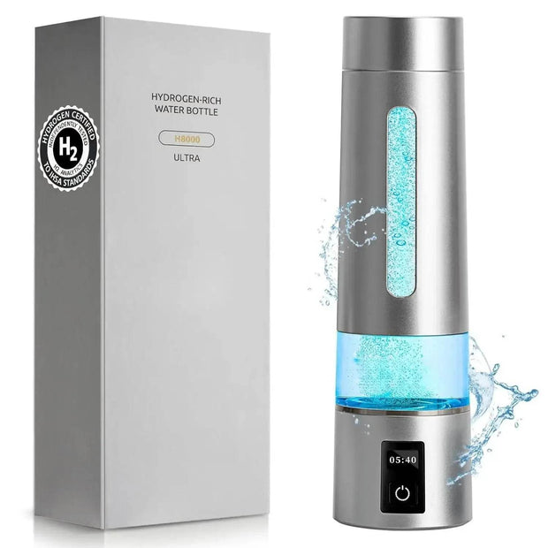 Hydrogen Water Bottle Generator - Portable Alkaline Pitcher with 8100 PPB H2 Concentration - Creatique