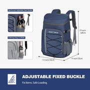 WESTTUNE 35-Can Leakproof Insulated Cooler Backpack - Perfect for Camping, Hiking, and Beach Adventures! - Creatique