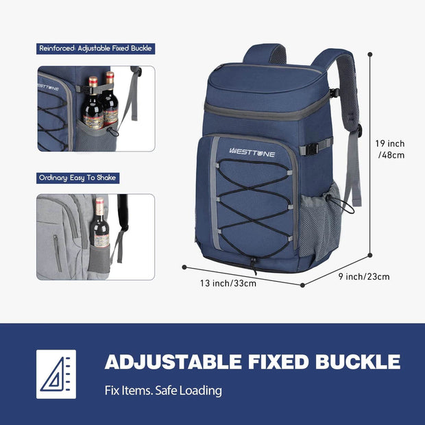 WESTTUNE 35-Can Leakproof Insulated Cooler Backpack - Perfect for Camping, Hiking, and Beach Adventures! - Creatique