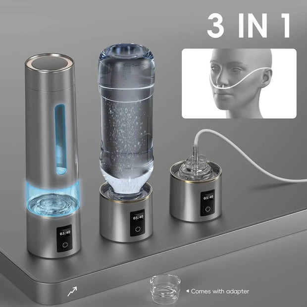 Hydrogen Water Bottle Generator - Portable Alkaline Pitcher with 8100 PPB H2 Concentration - Creatique