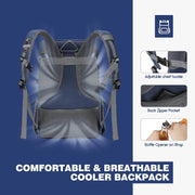 WESTTUNE 35-Can Leakproof Insulated Cooler Backpack - Perfect for Camping, Hiking, and Beach Adventures! - Creatique