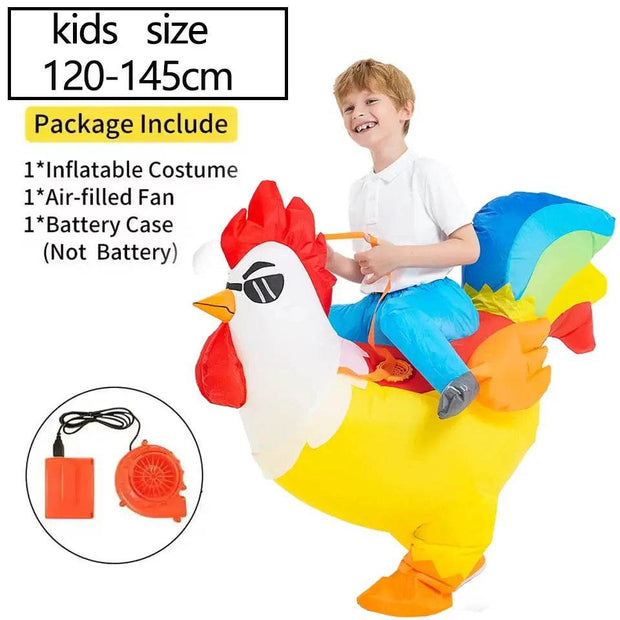 Playful Rooster Rider Costume