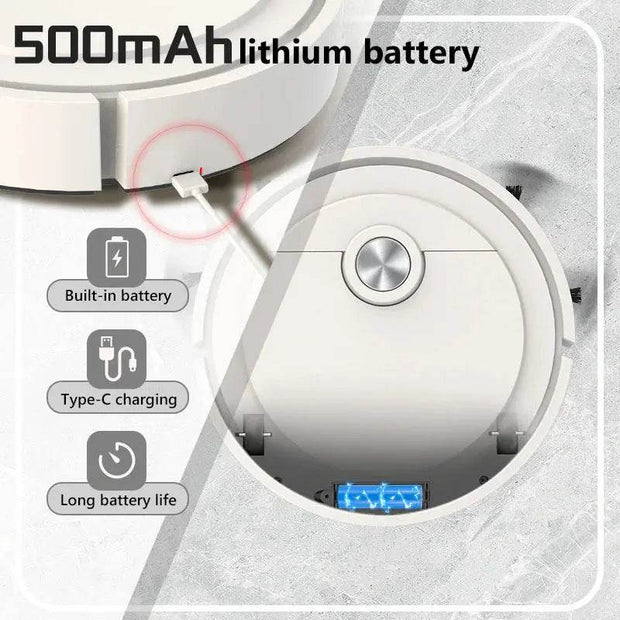 Xiaomi Smart Sweeping Robot 3-In-1 Smart Cleaner Household Rechargeable Fully Automatic Vacuum Cleaner 6000Pa Suction Pet Hair - Creatique