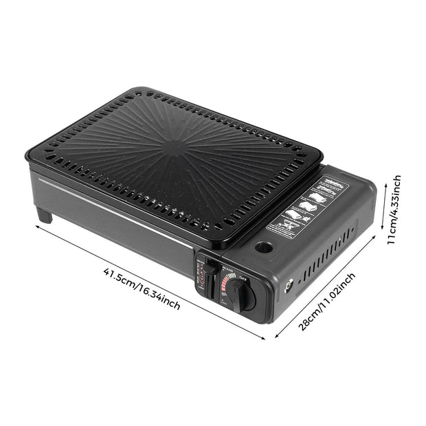 Compact Portable Butane Camping Grill - Perfect for Camping, Traveling & Trekking! - Creatique
