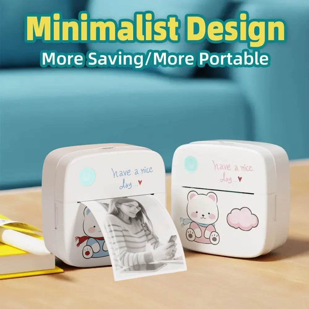 1200mAh Wireless Bluetooth Mini Thermal Label Printer – Compact, Ink-Free, and Perfect for Every Task - Creatique