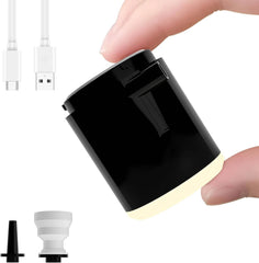 Compact Rechargeable Mini Air Pump & SOS Lamp - Perfect for Camping, Pool Floats, Air Beds, and Vacuum Storage Bags! - Creatique