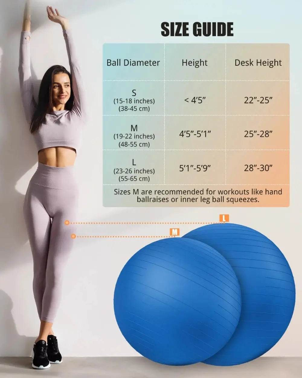 Core Strength Stability Yoga Ball - Creatique