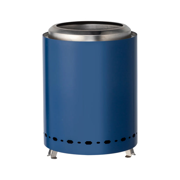 Blue Smokeless Fire Pit - 7.1"x7.1"x9.7" Elegant Outdoor Heating Solution