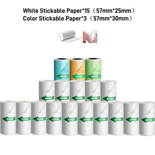 Revolutionize Your Labeling with the 1200mAh Wireless Bluetooth Mini Thermal Printer - Perfect for Stunning Text and Photo Prints up to 57mm! - Creatique