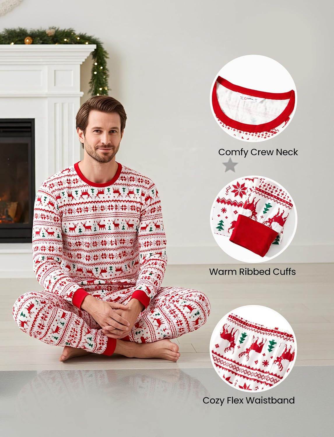 Christmas Family Matching Pajama Sets Includes Christmas Socks - Perfect for Family Photos & Holiday Celebrations - Creatique