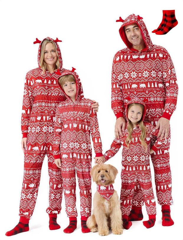 Matching Family Christmas Onesie Pajamas – Cozy Holiday Set - Creatique