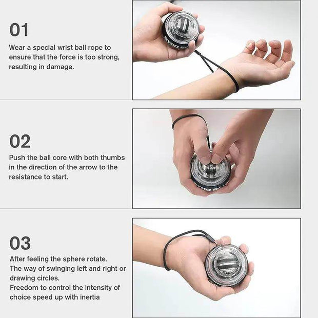 Unlock Your Fitness Potential with the Portable Powerball Gyro - A Game-Changer for Workouts! - Creatique