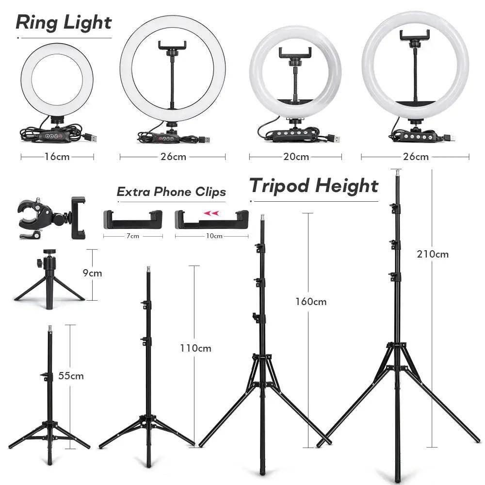 Ultimate Tripod with LED Ring Light for Stunning Selfies & Professional Photography – Perfect for YouTube Live Streaming! - Creatique