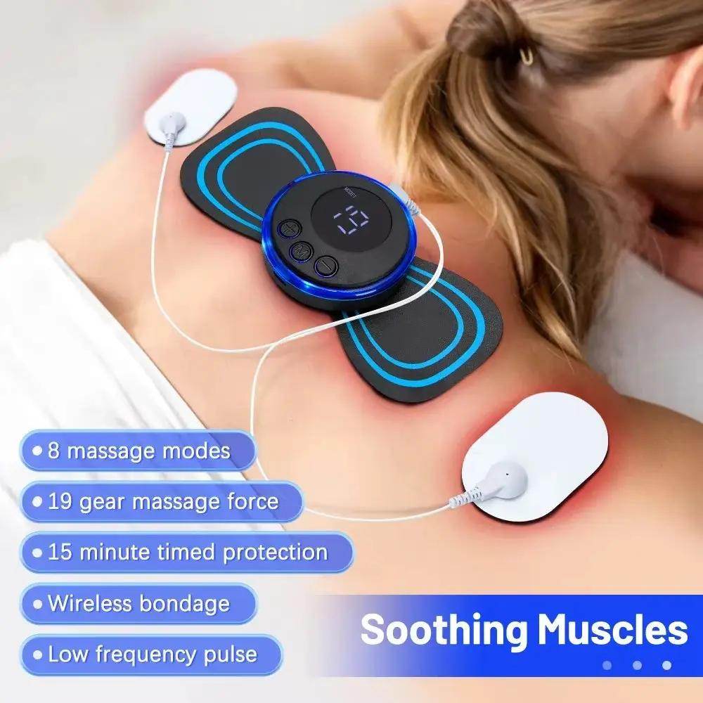 Ultimate Neck Massager - EMS Muscle Stimulator for Pain Relief and Relaxation - Creatique
