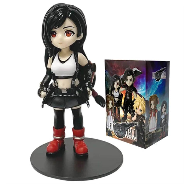 Premium 11-12cm PVC Figure Set - Cloud Strife, Tifa Lockhart, Aerith & Zack Fair - Perfect for Anime Collectors & Gift Giving - Creatique