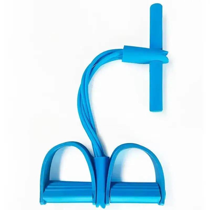 Versatile Four-Tube Pedal Tensioner – Home Fitness Equipment for Yoga & Abdominal Strengthening with Elastic Resistance Bands - Creatique