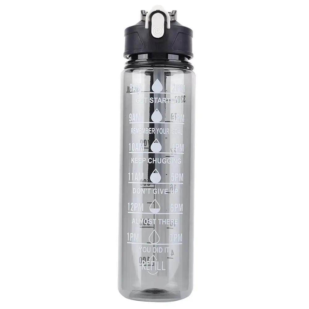 Stay Hydrated in Style: 800ml Leakproof Sports Water Bottle with Straw & Handle - Perfect for Boys and Girls on the Go! - Creatique