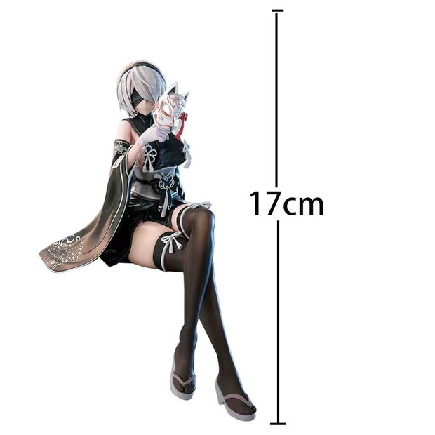 Stunning Nier: Automata A2 & 2B Action Figures - Kimono Style Collectible Statues Perfect for Anime Fans! - Creatique