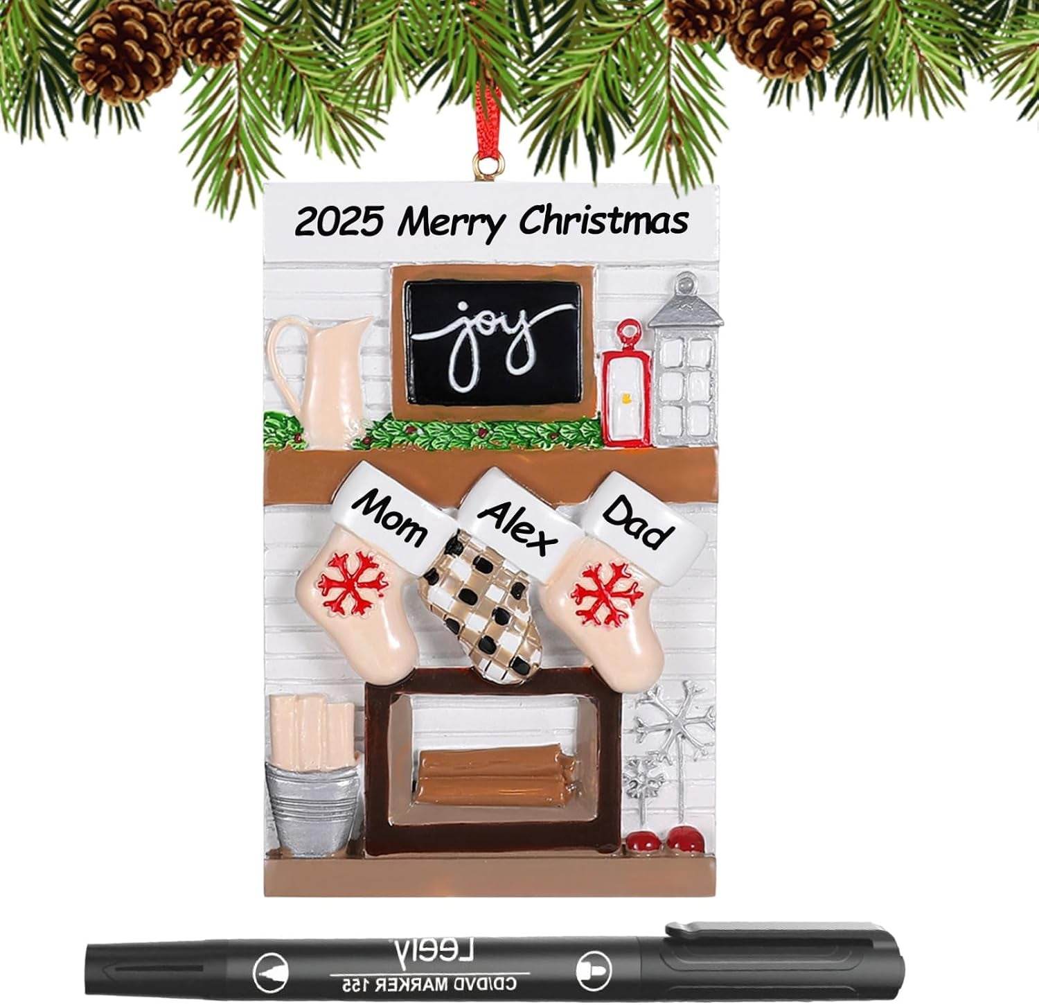 Personalized Christmas Ornaments 2025 – Custom Family Ornaments with Names for Holiday Decor - Creatique