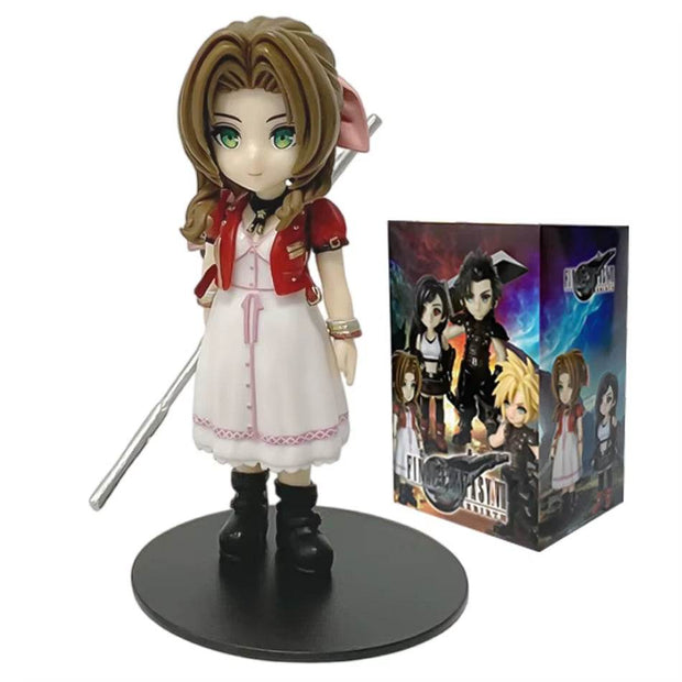 Premium 11-12cm PVC Figure Set - Cloud Strife, Tifa Lockhart, Aerith & Zack Fair - Perfect for Anime Collectors & Gift Giving - Creatique