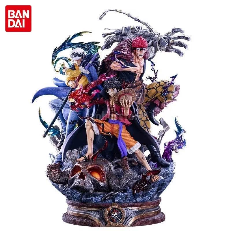 20cm One Piece Supernova Captains Figures - Luffy, Kid & Law Battle of Onigashima Collectible Models & Gift Toys - Creatique
