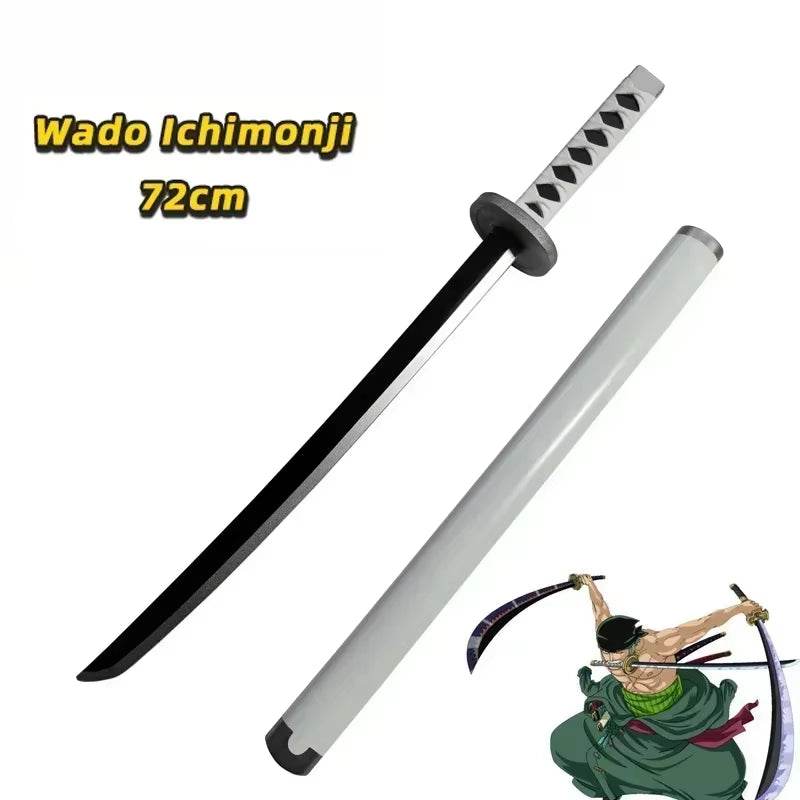 72cm Roronoa Zoro Katana Sword - High-Quality PU Replica for Anime Cosplay and Role Playing, Perfect Gift for Samurai Fans - Creatique