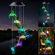 Solar Wind Chimes – Hummingbird Yard Decor - Creatique