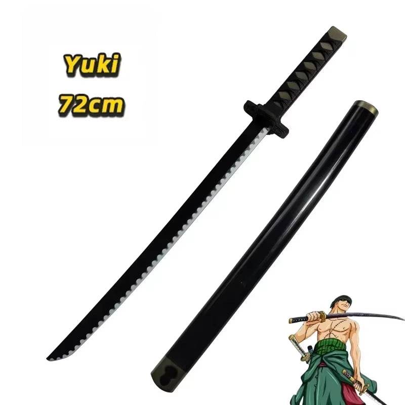 72cm Roronoa Zoro Katana Sword - High-Quality PU Replica for Anime Cosplay and Role Playing, Perfect Gift for Samurai Fans - Creatique