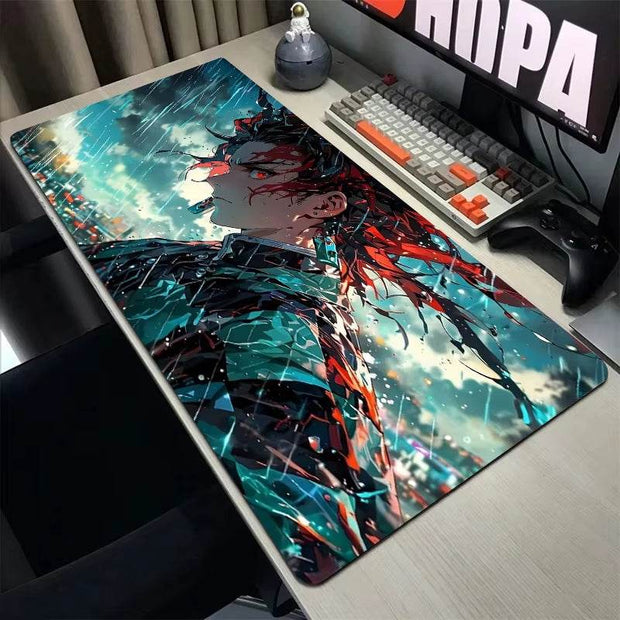 Demon Slayer Tanjiro Gaming Mouse Pad - Perfect Anime Accessory for Gamers and Office Desks - Creatique