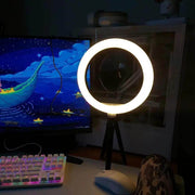 26Cm Ring Light with Adjustable Tripod Stand – Perfect for Photography and Video! - Creatique