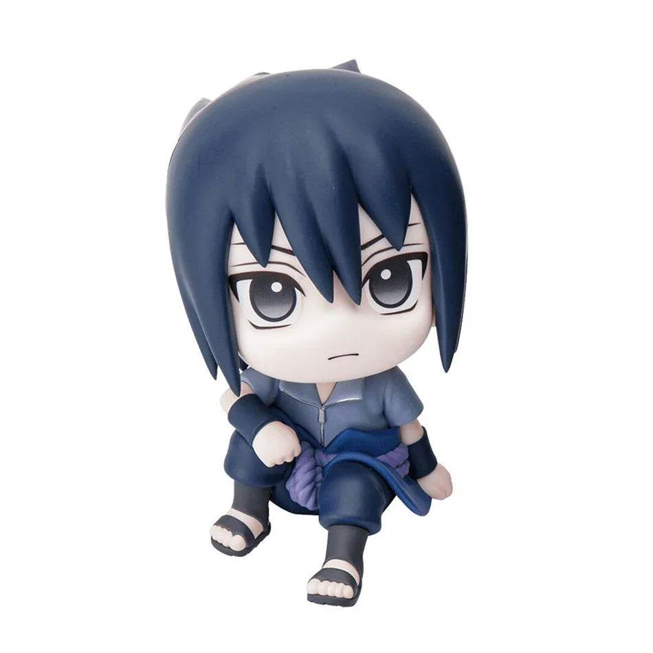9cm Kawaii Naruto Anime Figure Set - Kakashi, Sasuke & Itachi Action Figures for Collectors and Car Décor - Creatique