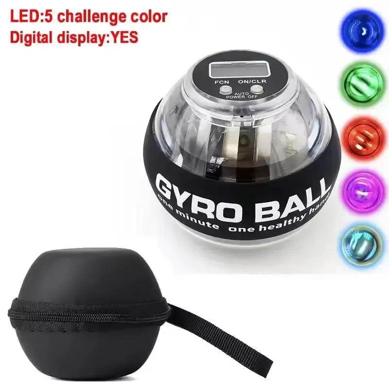 Enhance Your Strength with the New LED Gyro Power Ball Trainer - Real-Time Speed and Maximum Performance Arm Exerciser - Creatique