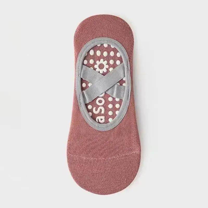 Non-Slip Breathable Yoga Socks for Women - Silicone Bandage Pilates & Dance Fitness Cotton Socks - Creatique