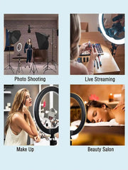 26Cm Ring Light with Adjustable Tripod Stand – Perfect for Photography and Video! - Creatique